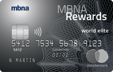 MBNA Rewards World Elite® Mastercard® credit card