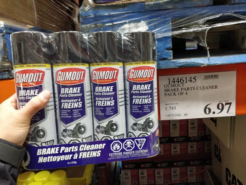 [Costco] Costco brake cleaner pk of 4 for 6.97 - RedFlagDeals.com Forums