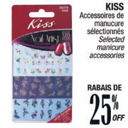 25% off Selected Kiss Manicure Accessories