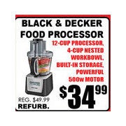 Black & Decker Food Processor - $34.99
