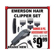 Emerson Wet Hair Clipper Set - $9.99