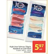 High Liner Salmon, Tilapia, Haddock or Cod Fillets - $5.97