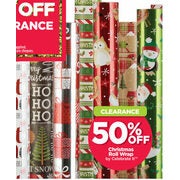 Clearance Christmas Roll Wrap by Celebrate It - 50% off