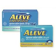 Aleve (220 mg) Caplets or Liquid Gels (20's-24's) - $5.99