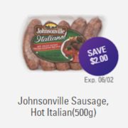 Johnsonville Sausage 5-pack - $3.99