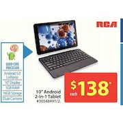 RCA 10'' Android 2-In-1 Tablet - $138.00