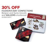 Hudson's Bay Confections Belgian and Swiss Biscuits and Walkers Shortbread - 30% off