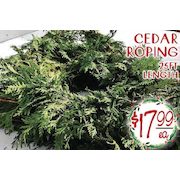 Cedar Roping  - $17.99