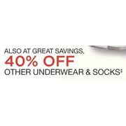 Underwear & Socks  - 40% off