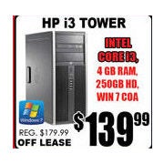 HP i3 Tower  - $139.99