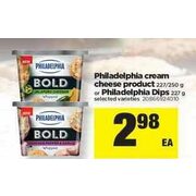 Philadelphia Cream Cheese Product or Philadelphia Dips - $2.98