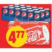 Coca-Cola, Canada Dry Or Pepsi Soft Drinks   - $4.77