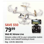 Web RC Xdrone Live - $79.99 ($50.00 off)