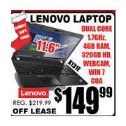 Lenovo Laptop 11.6" - $149.99