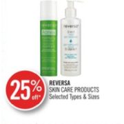 25% Off Reversa Skin Care Products