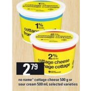 Zehrs No Name Cottage Cheese Or Sour Cream Redflagdeals Com