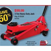 Big Red Jacks 3-Ton Heavy Duty Jack - $99.99 (50% off)