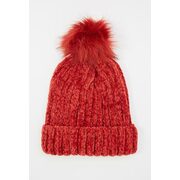 Chenille Knit Faux-fur Pom Pom Toque - $5.00 ($7.99 Off)