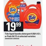 Tide Liquid Laundry Detergent or Pods - $19.99