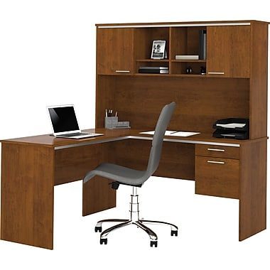 Staples Bestar Flare L Desk With Hutch Redflagdeals Com