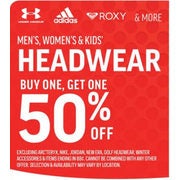 Adidas Roxy & More Men's Women's & Kids Headwear - BOGO 50% off