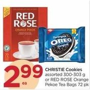 Christie Cookies Or Red Rose Orange Pekoe Tea Bags - $2.99