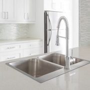 Duo Double Topmount Kitchen Sink And Chrome Chef-style Faucet - $565.00 ($71.00 Off)