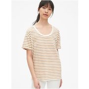 Soft Slub Stripe Relaxed Sleeve T-shirt - $9.99 ($24.96 Off)