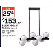 8-Light Pendant - $153.00 (25% off)