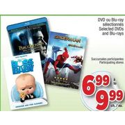 DVDs And Blu-Rays - $6.99-$9.99
