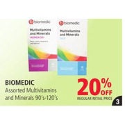Biomedic Multivitamins And Minerals - 20% off