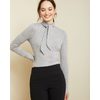 Long Sleeve Brushed Knit Tie-neck Top - $14.95 ($24.95 Off)
