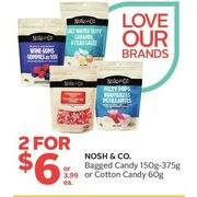 Nosh & Co. Bagged Candy Or Cotton Candy - 2/$6.00