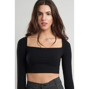 Online Only | Square Neck Crop Tee - $15.00 ($7.95 Off)