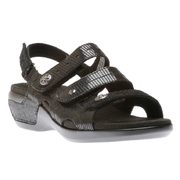 Power Comfort Three Strap Black Sandal By Aravon - $89.95 ($70.05 Off)