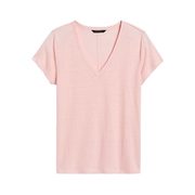 Linen V-neck T-shirt - $45.97 ($9.03 Off)