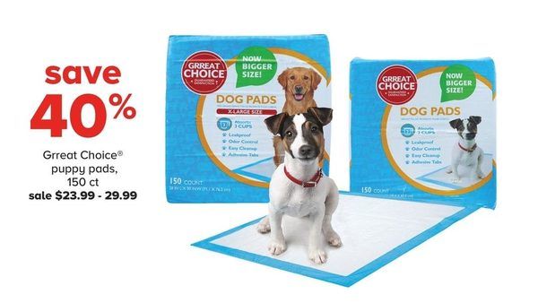 grreat choice puppy pads