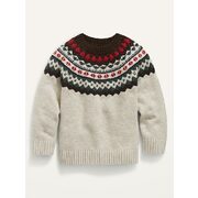 Unisex Fair Isle Raglan-sleeve Sweater For Toddler - $26.00 ($6.99 Off)