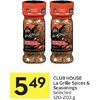 Club House La Grille Spices & Seasonings  - $5.49