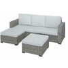 3-Piece Stylewell Valley Hill Wicker Sofa Patio Chat Set - $598.00