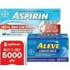 Aspirin Tablets or Aleve Pain Relief Products - $12.99