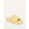 Sherpa Platform Slide Slipper Sandals For Girls - $19.97 ($10.02 Off)