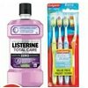 Listerine Total Care Mouthwash Colgate Extra Clean Manual Toothbrushes Optic White Advanced Toothpaste - $4.99
