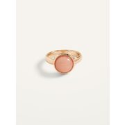 Gold-Toned Pink Aventurine Cocktail Ring For Women - $9.00 ($1.99 Off)