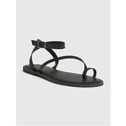 Leather Ankle Wrap Strappy Sandals - $54.99 ($19.96 Off)
