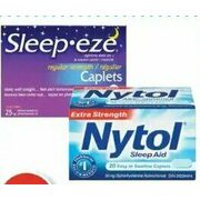 Sleep Eze Or Nytol Sleep Aid Products - $8.49