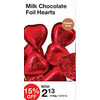 Milk Chocolate Foil Hearts - $2.13/100g (15% off)