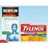 Benylin All-in-One, Tylenol Complete Caplets or Liquid - $18.99